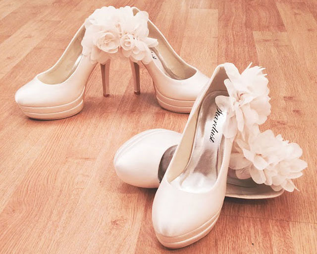 Inexpensive hot sale bridal shoes